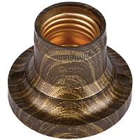 Патрон накладной прямой Ecola Base E27 Черная бронза картинка 